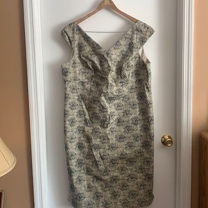 Print cotton and spandex dress